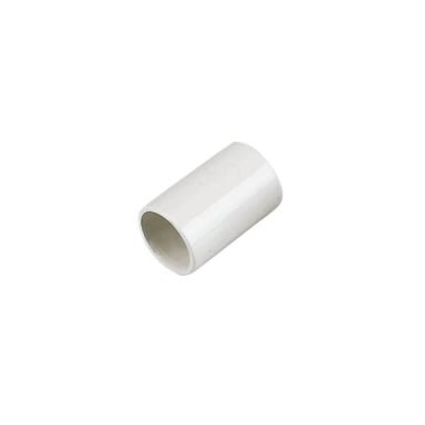 Tiesus sujungimas 32mm vamzdžiams su išplatintu galu, baltas (100)
