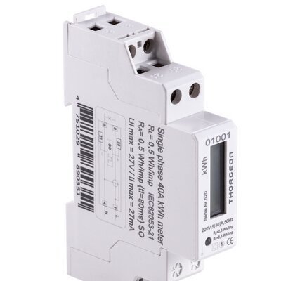 Direct connection electricity meter Thorgeon DIN01001 (1 Phase, 40A, DIN) Direct connection electricity meter Thorgeon DIN01001 (1 Phase, 40A, DIN)