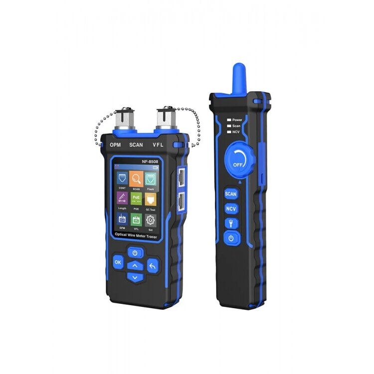 Network and fiber optic cable tester-scanner NOYAFA NF-8508