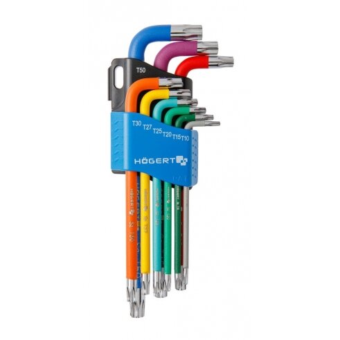Torx raktų rinkinys Hogert HT1W817 (9 vnt) Torx raktų rinkinys Hogert HT1W817 (9 vnt)