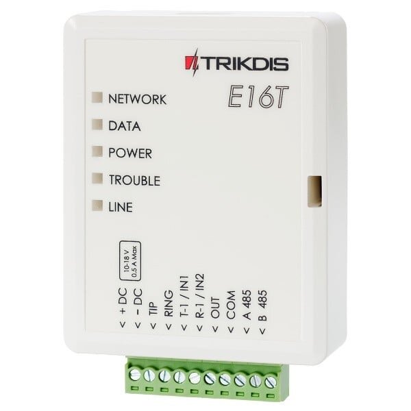 Trikdis Ethernet modulis E16T Trikdis Ethernet modulis E16T