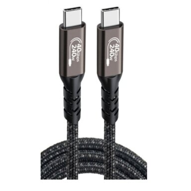 USB-C–USB-C kabelis Wirellee (1 m, 60 W, PD 3.0, juodas) USB-C–USB-C kabelis Wirellee (1 m, 60 W, PD 3.0, juodas)