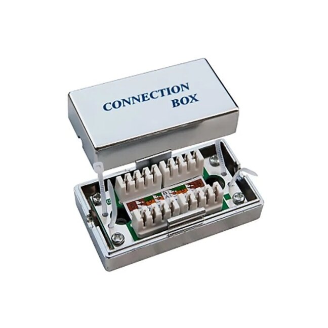 Ukt R J Box UTP cable junction box LK-KJ-024/B (Cat5e, LSA, 66×36×26 mm, punch-down)