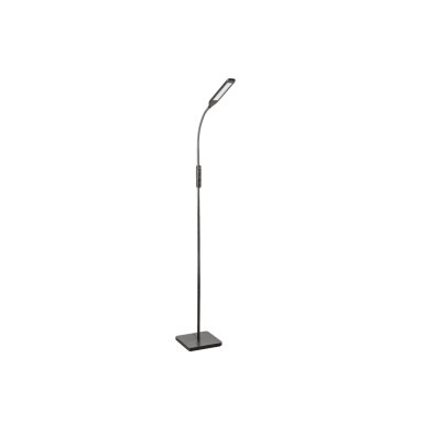 VASALIA floor lamp, black, dimmable, GTV LP-VAS8W-10-DEC (black, 8W, 450lm, 4-CCT)