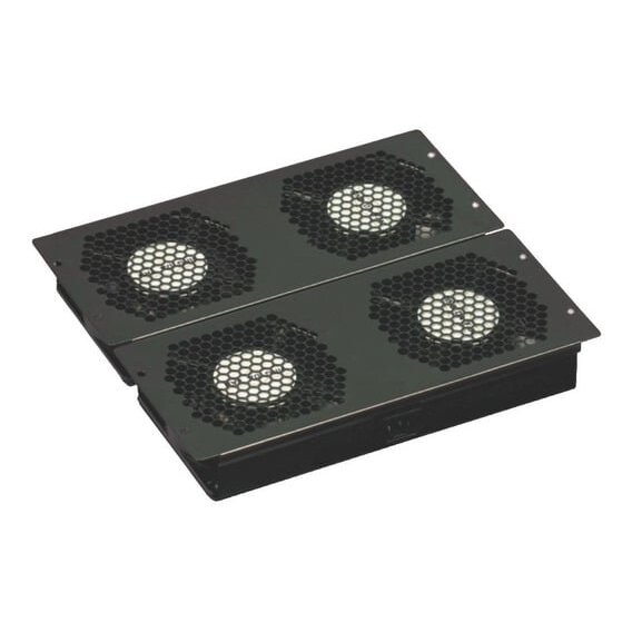Fan unit 19' with 4 coolers for built-in cabinet (black, 800-1000mm)