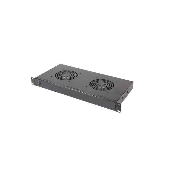 Ventiliatorių blokas 19' pastatomai spintai (juodas, 600mm, 2 vent.) Ventiliatorių blokas 19' pastatomai spintai (juodas, 600mm, 2 vent.)
