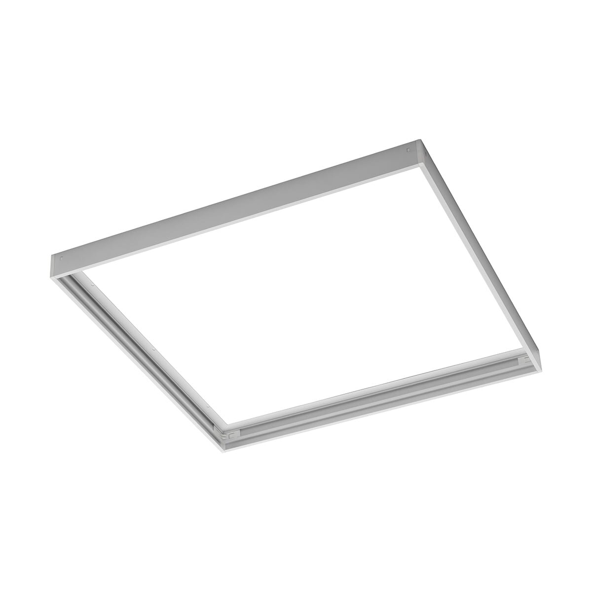 Virštinkinis aliuminis rėmelis LED panelei (baltas) GTV RM-KNG60X60-00 Virštinkinis aliuminis rėmelis LED panelei (baltas) GTV RM-KNG60X60-00