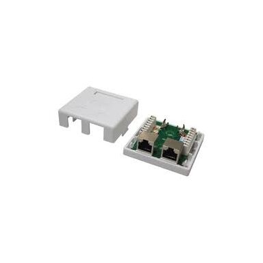 Virštinkinė rozetė LK-WP-037 (2x RJ45, FTP, Cat.5e, krosuojama)