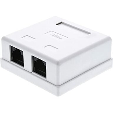 Virštinkinis kištukinis lizdas RJ45 (2 lizdai FTP, 6e cat)