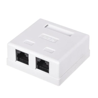 Virštinkinis kištukinis lizdas RJ45 (2 prievadai, UTP CAT6)
