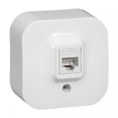 Overhead computer socket 1xRJ45, UTP 5E cat, Forix Legrand 782424 (white)