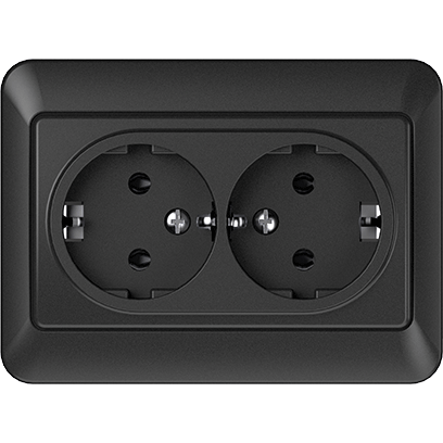 Socket with grounding Vilma RP16-021 SL+V (anthracite)