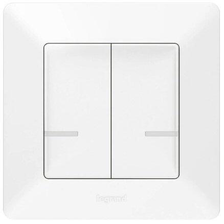 Surface 2-gang wireless switch Valena Life Legrand 752187 (white)