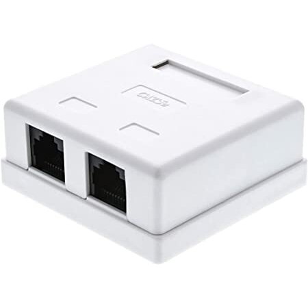 Virštinkinis kištukinis lizdas RJ45 (2 lizdai FTP, 6e cat)