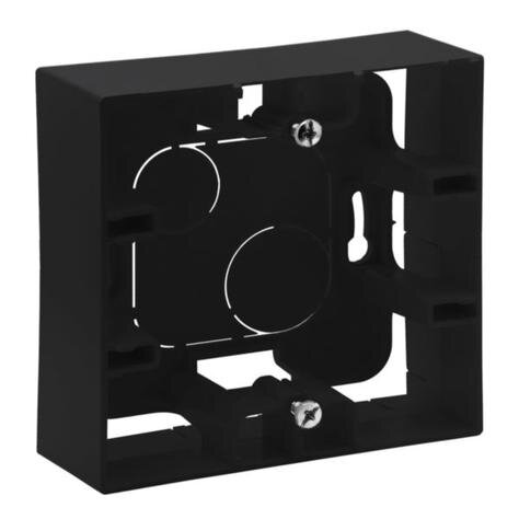 Surface cover box Niloe Step Legrand 863597 (black, 1 mod, 10 pcs.)