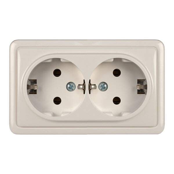 Socket with grounding Vilma RP16-021 SL+V (white)