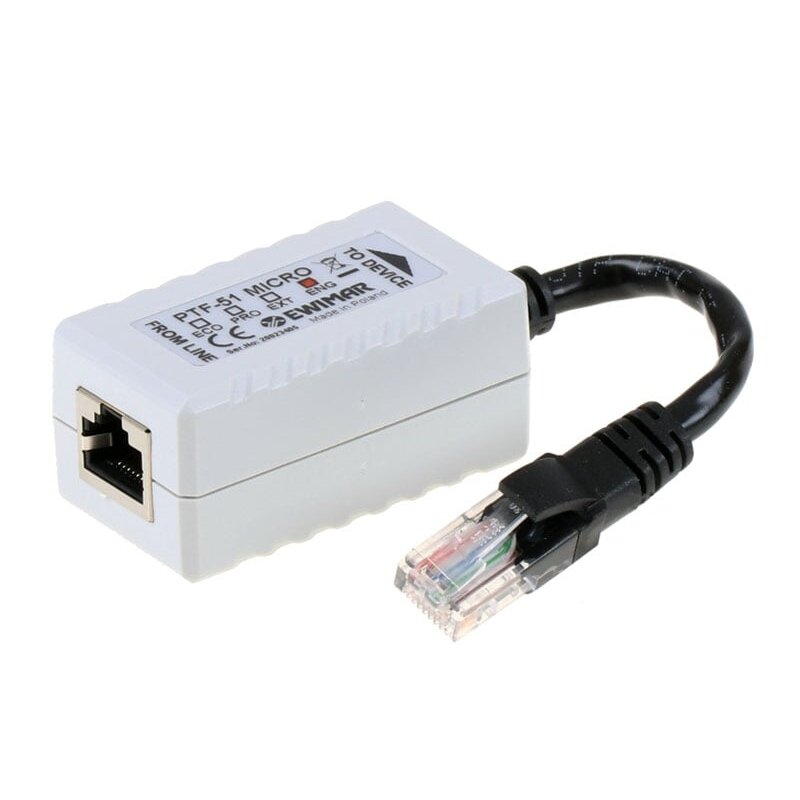 Viršsrovio apsauga LAN linijai PTF-51-ENG/PoE/MICRO Viršsrovio apsauga LAN linijai PTF-51-ENG/PoE/MICRO
