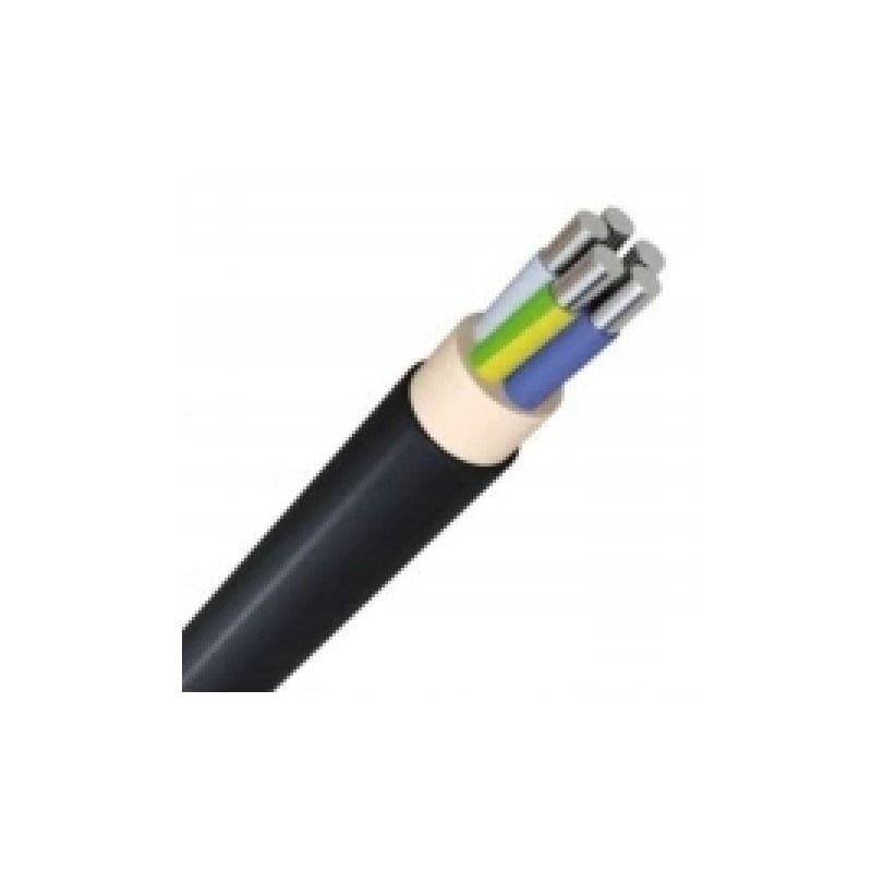 YAKXS 5x10 cable (aluminum, XLPE, 1m., 0.6/1kV)